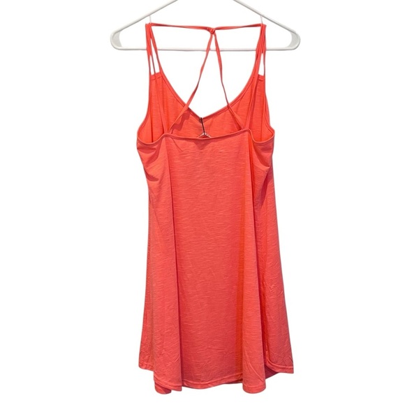🧁y2k coral flowy racerback strappy dress beach cover up coastal casual - Picture 3 of 11